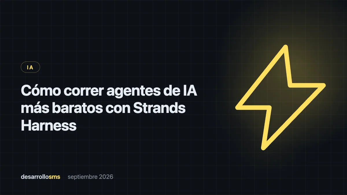 Tarjeta del articulo sobre como correr agentes de IA mas baratos con Strands Harness