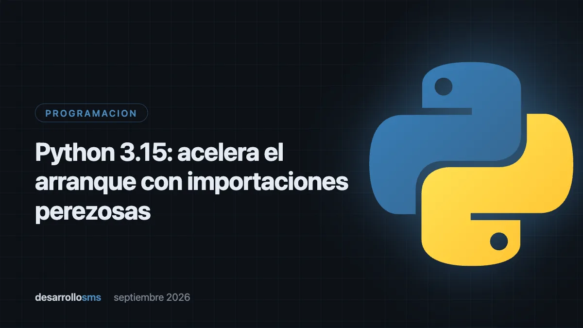 Tarjeta del articulo sobre las importaciones perezosas de Python 3.15