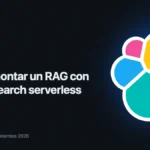 Tarjeta del articulo sobre como montar un RAG con Elasticsearch serverless